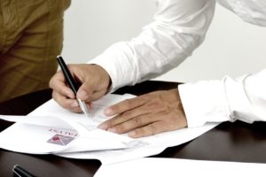 signature, contract, person signing a document
